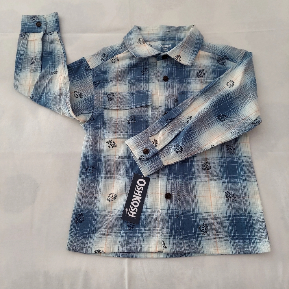 NWT Button Down Plaid Shirt